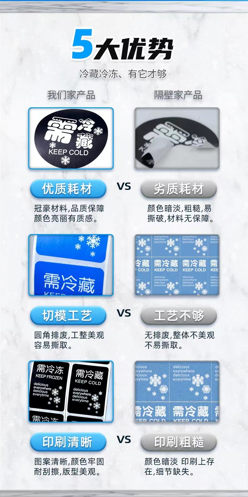 耐低温不干胶