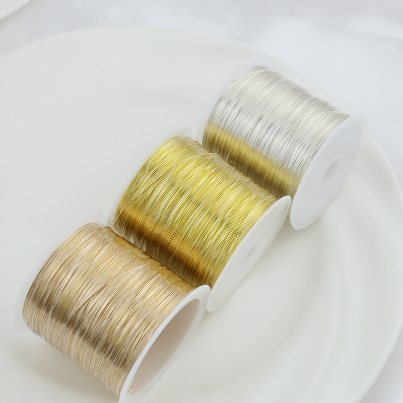 100 meters color retaining alloy copper wire is not easy to break diy binding flower fixed flat for winding flower velvet flower antique jewelry accessories