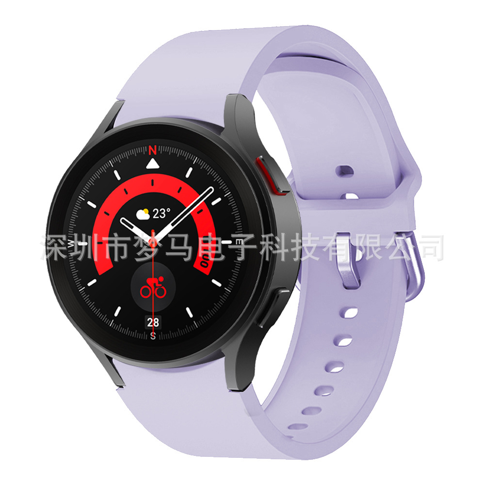 Adecuado para Samsung Galaxy Watch4 correa de silicona watch7FE/6/5 correa de reloj inteligente 20mm