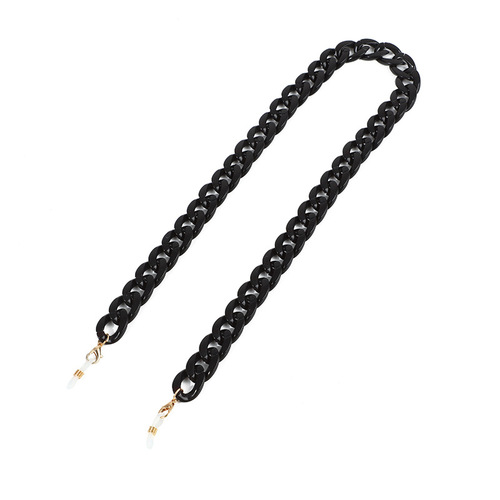 Factory direct supply of creative colorful acrylic glasses anti-falling and anti-lost decorative DIY hanging chain multi-color optional