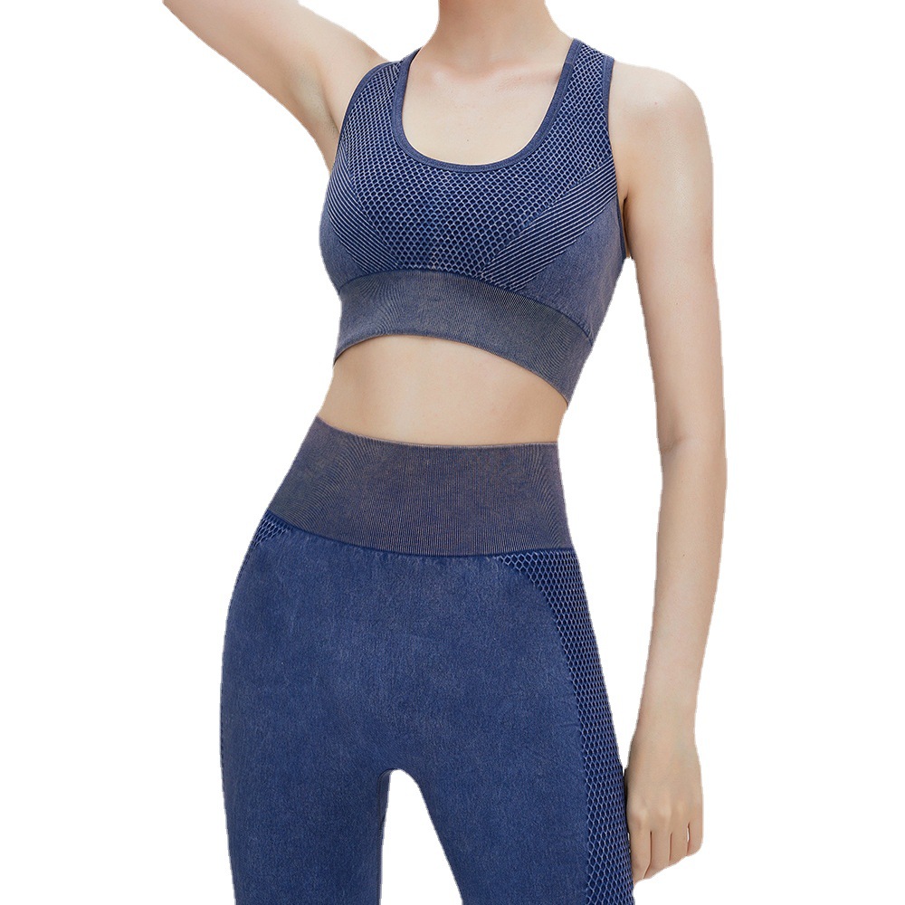 Verano nuevo europeo y americano absorción de choque push up yoga ropa deportiva chaleco fitness ropa interior chaleco deportivo sujetador para las mujeres