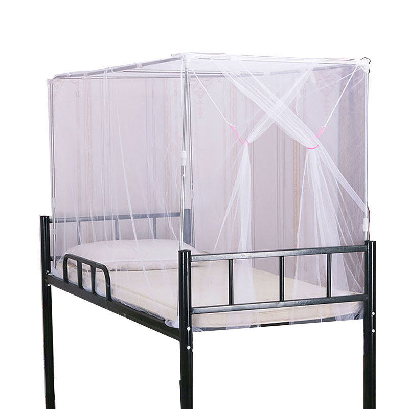 Mosquito Net with Side Opening for College Dormitory 0.9m Upper and Lower Bunk Beds 1.2m Single Bed Mosquito Net Student Dormitory White