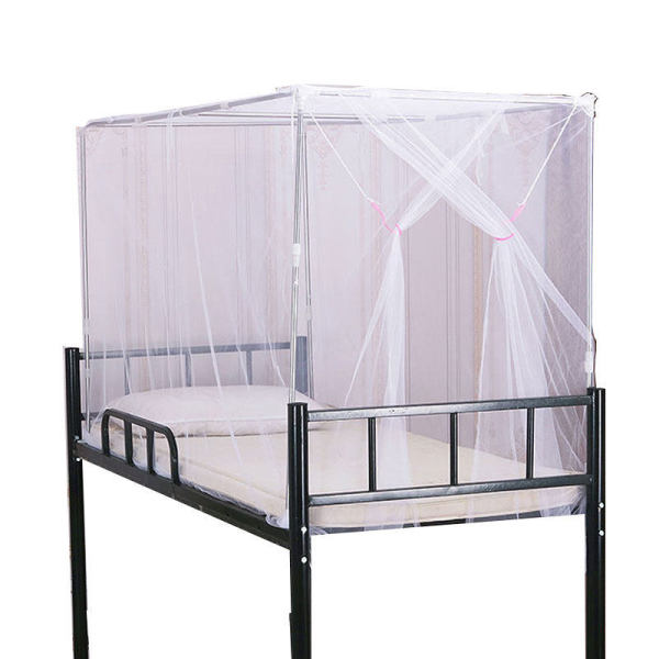 Mosquito Net with Side Opening for College Dormitory 0.9m Upper and Lower Bunk Beds 1.2m Single Bed Mosquito Net Student Dormitory White