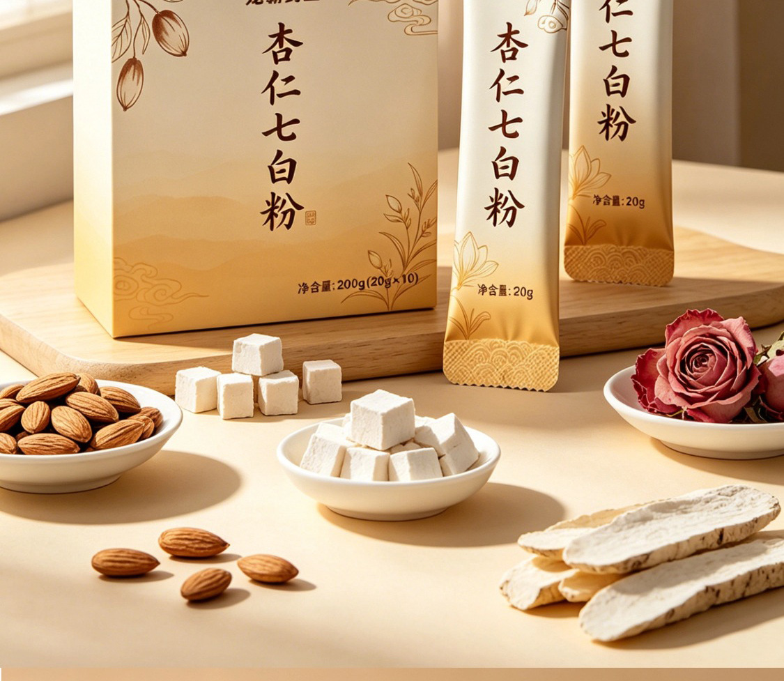 Almond Powder Instant Drink Mix Xing Ren Fen 200g No Added Sucrose Breakfast Meal Replacement overview