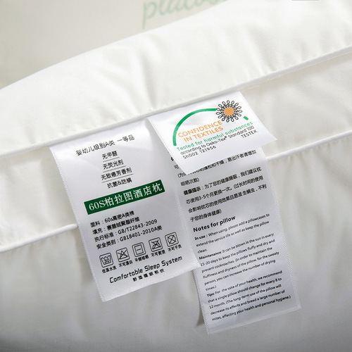 Class A infant grade 60S cotton pillow Plato hotel pillow core machine washable adult pillow neck pillow core wholesale