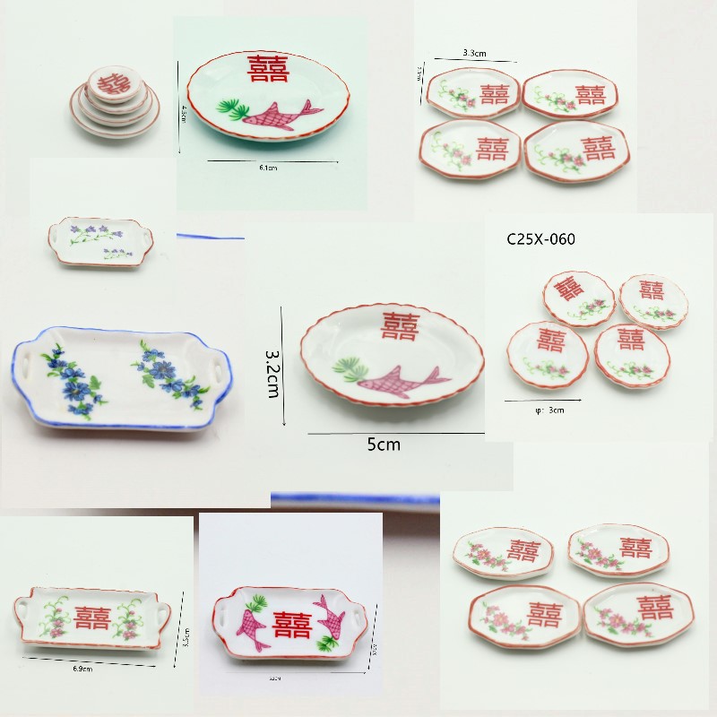 dollhouse miniatures΢��ʳ��diyģ�ͷ����������ϲ���մɵ�