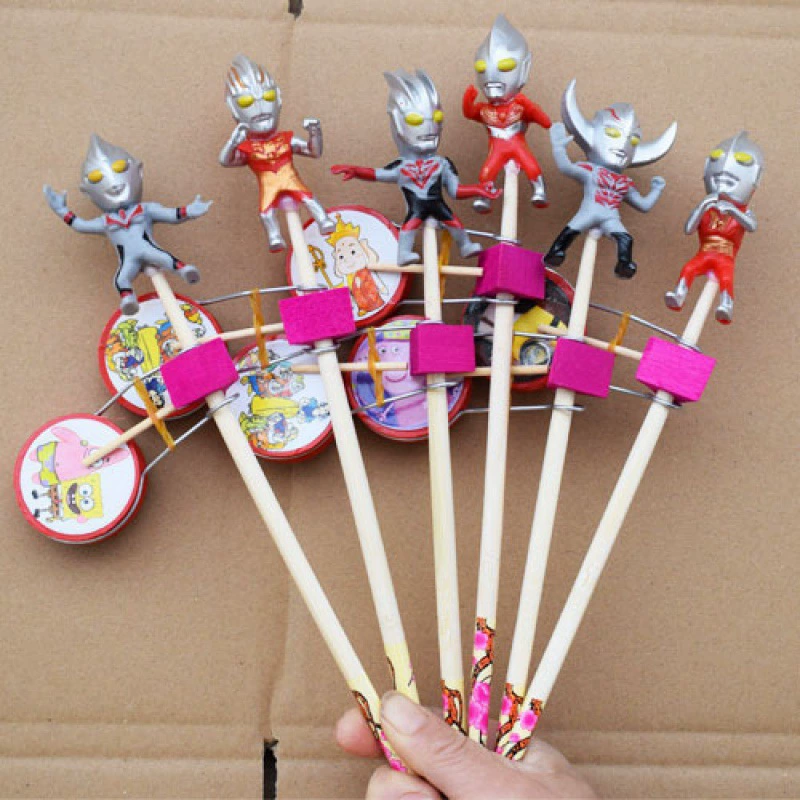 Детский деревянный барабан с ручным управлением, счастливый деревянный барабан-качалка, уличный ларек, храм, ярмарка, маленькая игрушка, горячая распродажа