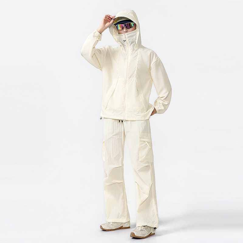 Sun Protection Clothing Set 2026 New Model Upf50+ Summer Outdoor Hiking Travel Lightweight Sun Protection Clothing and Pants Cross-Border Women's Clothing