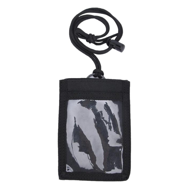 Cross-Border Tactical Multi-Functional Military Fan Portable Card Holder Transparent Name Tag Lanyard Id Bag Tag Rope