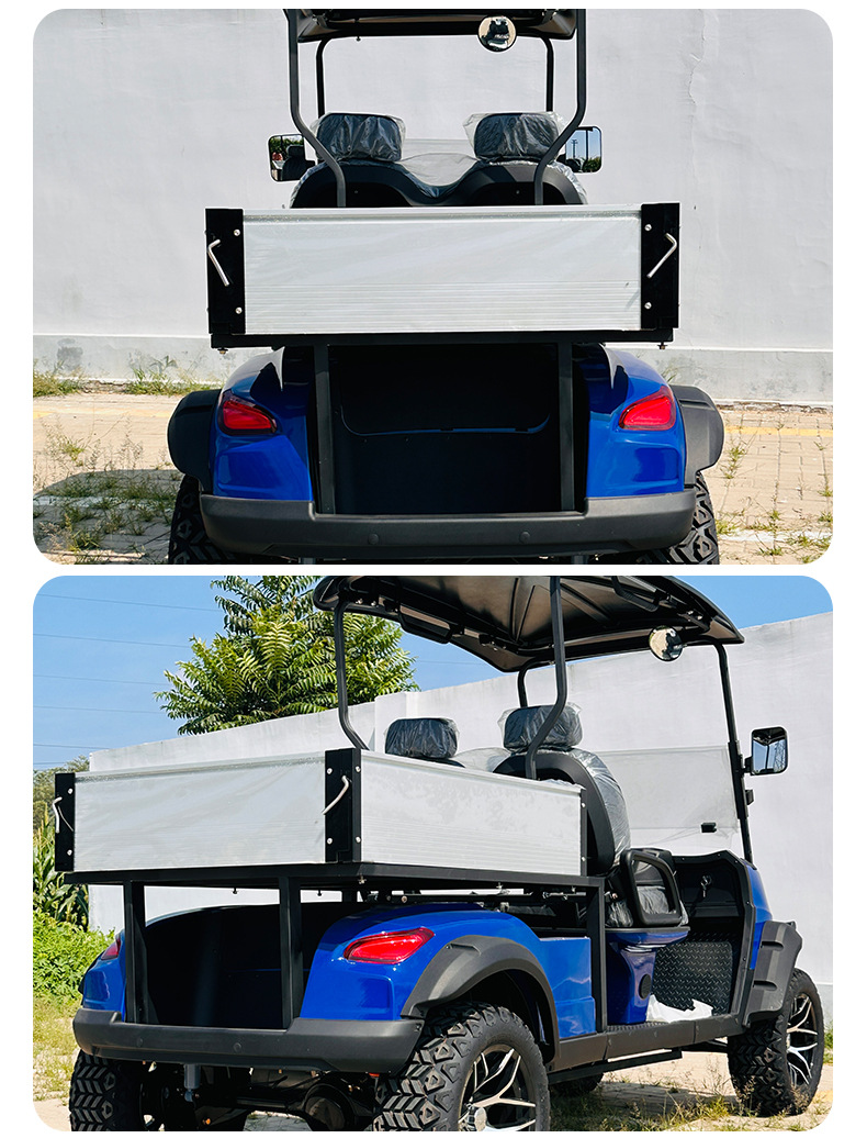 Electric Sightseeing Car 2 Seats Four Wheel Golf with Bucket Ball Car Scenic Spot Tourism Shuttle Hotel Reception Mobility Scooter