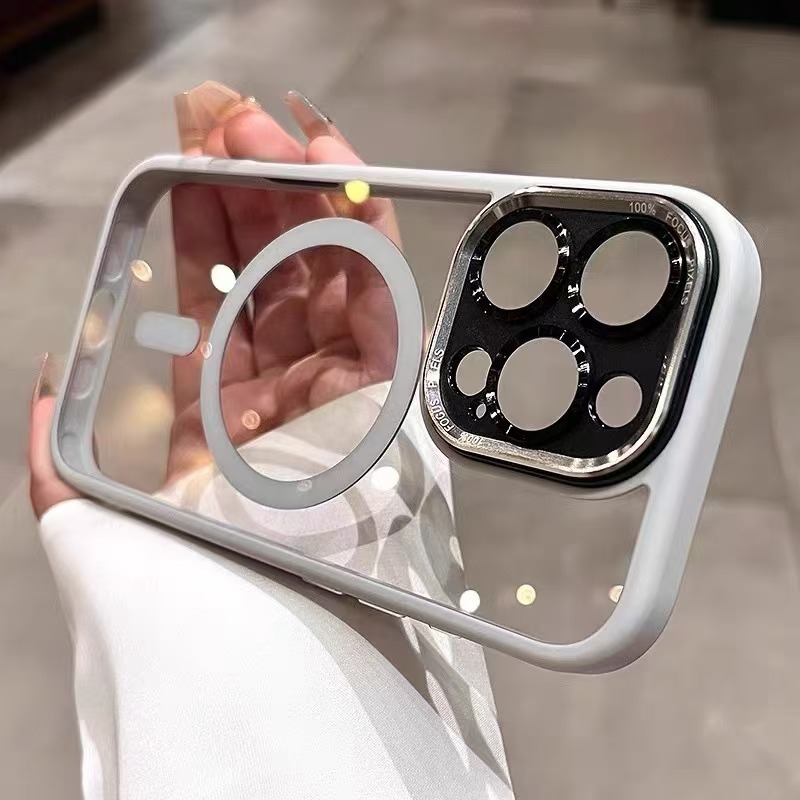 金属镜头适用iphone17手机壳高级感苹果16promax简约15磁吸13硬壳|undefined