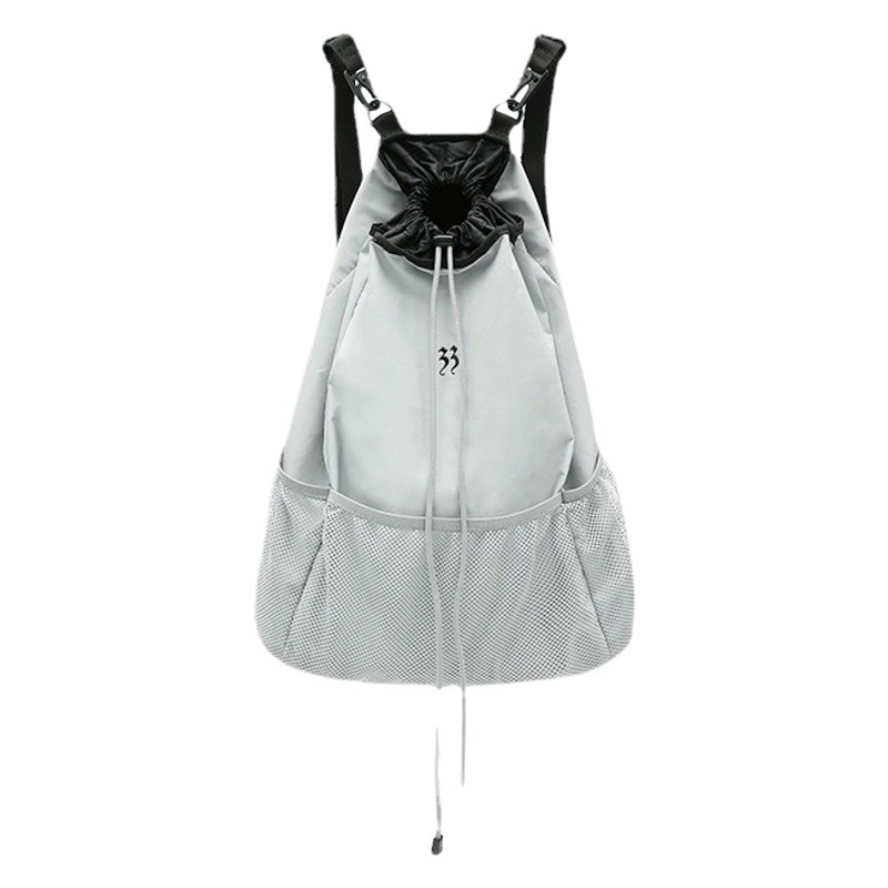 Three-dimensional Offset Printing Space Grey Nylon Lightweight Large Capacity Korean Coco Original Women's Bag Niche Trendy Mesh Backpack