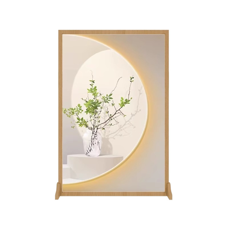 Moderna pantalla de partición simple sala de estar puerta de entrada de puerta de entrada dormitorio luz y sombra planta de madera sólida para el hogar