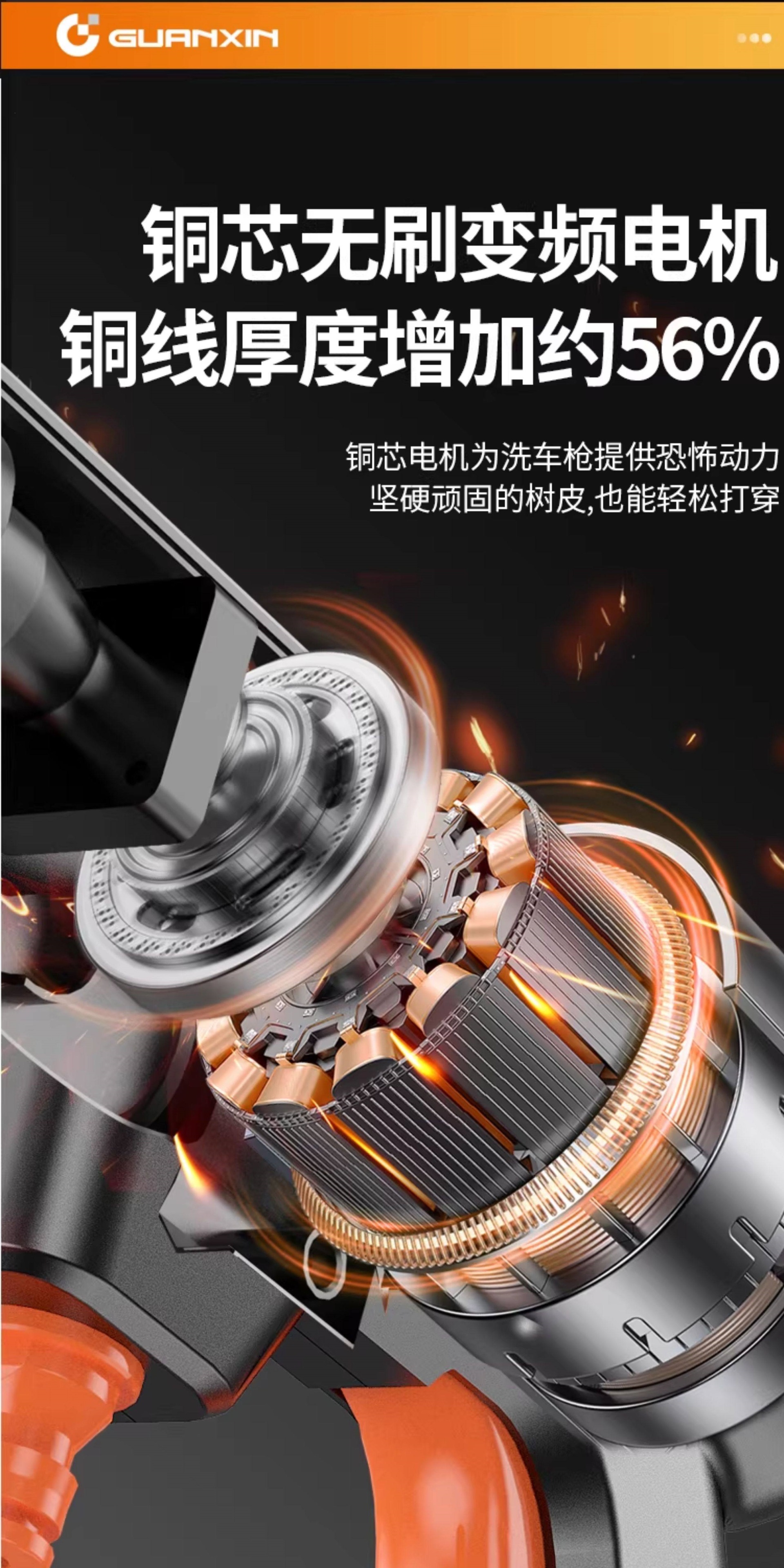 Suitable for those interested in wireless car washers, high-pressure water guns, household and car cleaning tools, powerful lithium battery charging