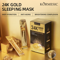 KORMESIC24K ゴールドおやすみスリーピングマスク スリープフェイシャルマスク 箱入り 越境貿易卸売