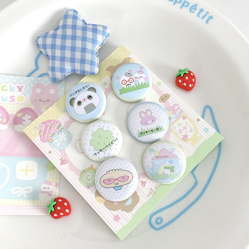 オリジナルかわいい昔ながらのミニバーチャーかわいい漫画ハンドブック装飾バーチャー 25 ミリメートルバッジピンかわいい|undefined