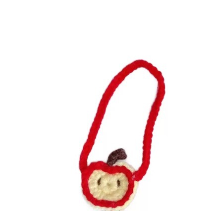 In-Stock Cute White Bear Plush Pendant Cartoon Apple-Shaped Keychain Backpack Decoration Girly Adorable Pet Doll In-Stock Cute White Bear Plush Pendant Cartoon Apple-Shaped Keychain Backpack Decoration Girly Adorable Pet Doll