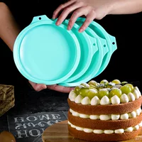 Силиконовая форма для торта 4inch /6/8 8inch шифоновый мусс радужная мясорубка бытовая форма для выпечки инструменты для выпечки