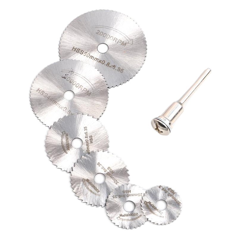 Hoja de sierra pequeña hoja de sierra circular de acero de alta velocidad h2high mini hoja de sierra pequeña carpintería en miniatura pieza de corte de metal rebanada de molienda eléctrica