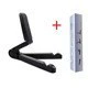 Foldable Tablet & Phone Stand, Universal Adjustable Angles, Desktop/Handheld Portable