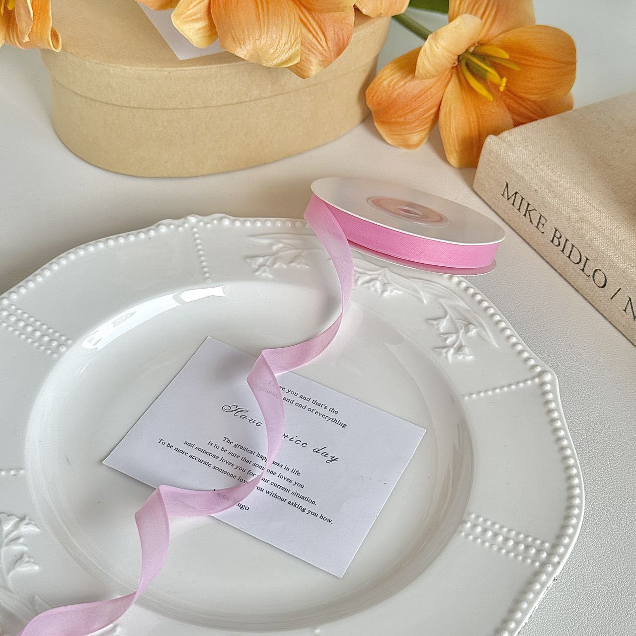 1cm de rosa oscuro, 20 yardas