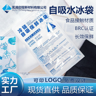 Self-Absorbing Ice Bag Manufacturer Food Preservation Refrigeration Reusable Fruit Fresh Express Special Water-Free Ice Bag