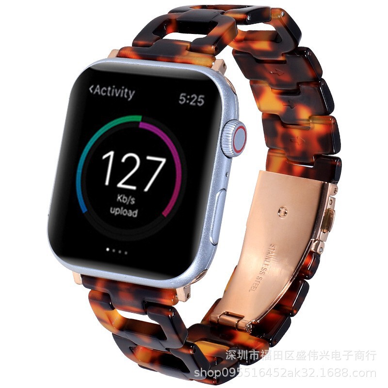 New creative D-character personality resin men's and women's watchband for Apple Watch iWatch7/6/5/4/3/2/1 generation