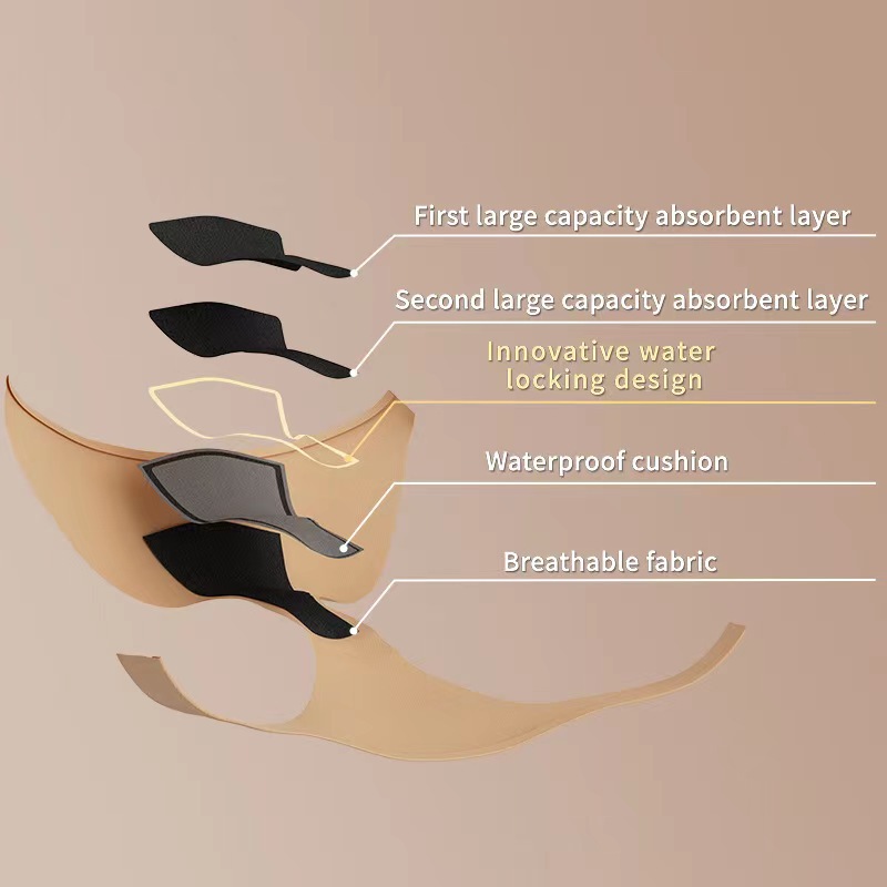 Transfronterizo nuevo verano de una pieza de seda de hielo sin costuras pantalones fisiológicos de doble capa de gran flujo de secado rápido al por mayor
