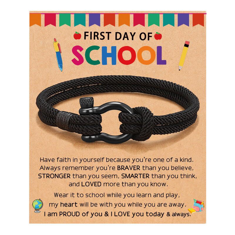 Milan Rope Handmade Bracelet Son Black Son-In-Law Grandchild Milan Rope Bracelet Alloy Horseshoe Buckle Bracelet Milan Rope Handmade Bracelet Son Black Son-In-Law Grandchild Milan Rope Bracelet Alloy Horseshoe Buckle Bracelet