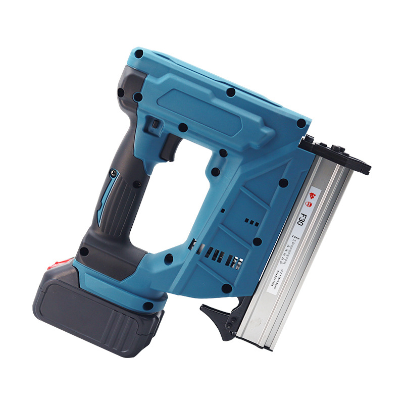 Pistola de uñas de aire eléctrica de litio sin escobillas decoración de la madera traje de pistola de uñas de litio eléctrica F30 de batería de litio inalámbrica pistola de uñas recta