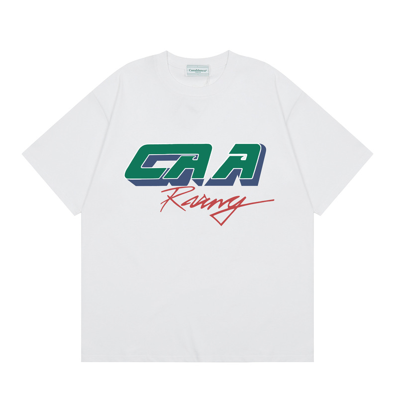 クロスボーダーカサブランカ夏新作カサドリームゲートプリント男女兼用ルーズ半袖Tシャツ純綿|undefined