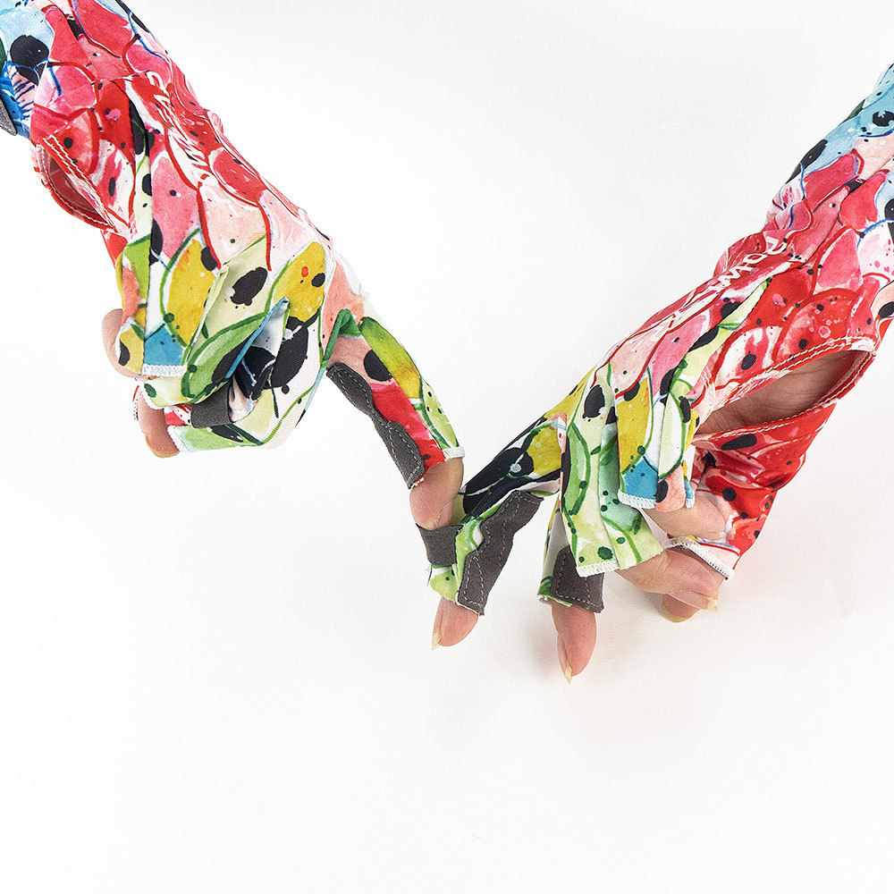 冰丝凉感防晒户外钓鱼手套 夏薄款透气防紫外线路亚垂钓渔具手套