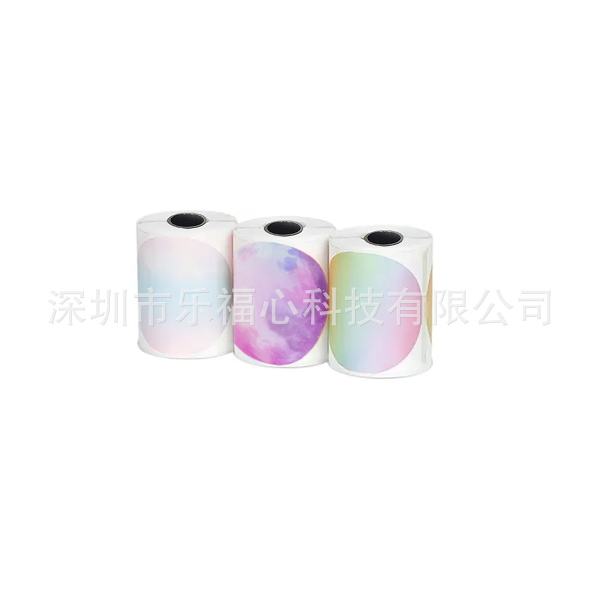 Etiquetas transfronterizas Mini impresora cinta adhesiva adhesiva se puede pegar con papel de impresión térmica láser a color