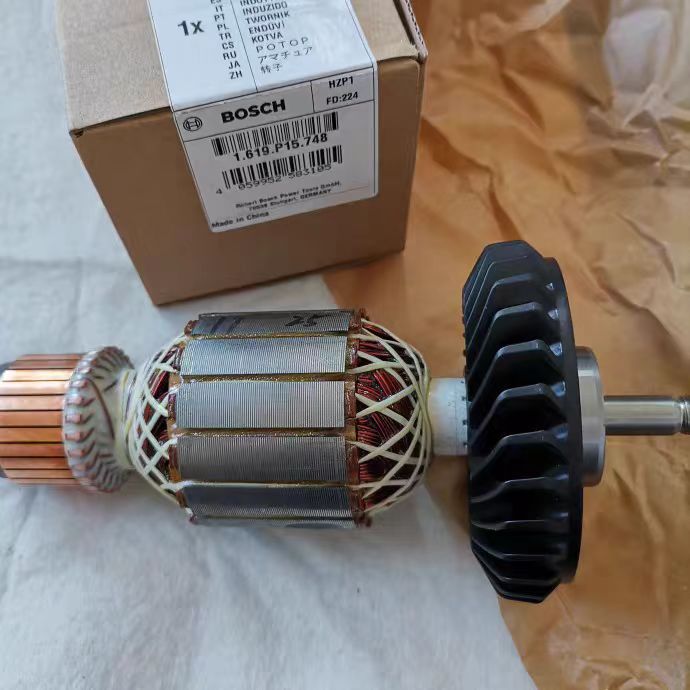 原装博世角磨机转子GWS2200-180/230磨光机切割机钻子原厂零配件