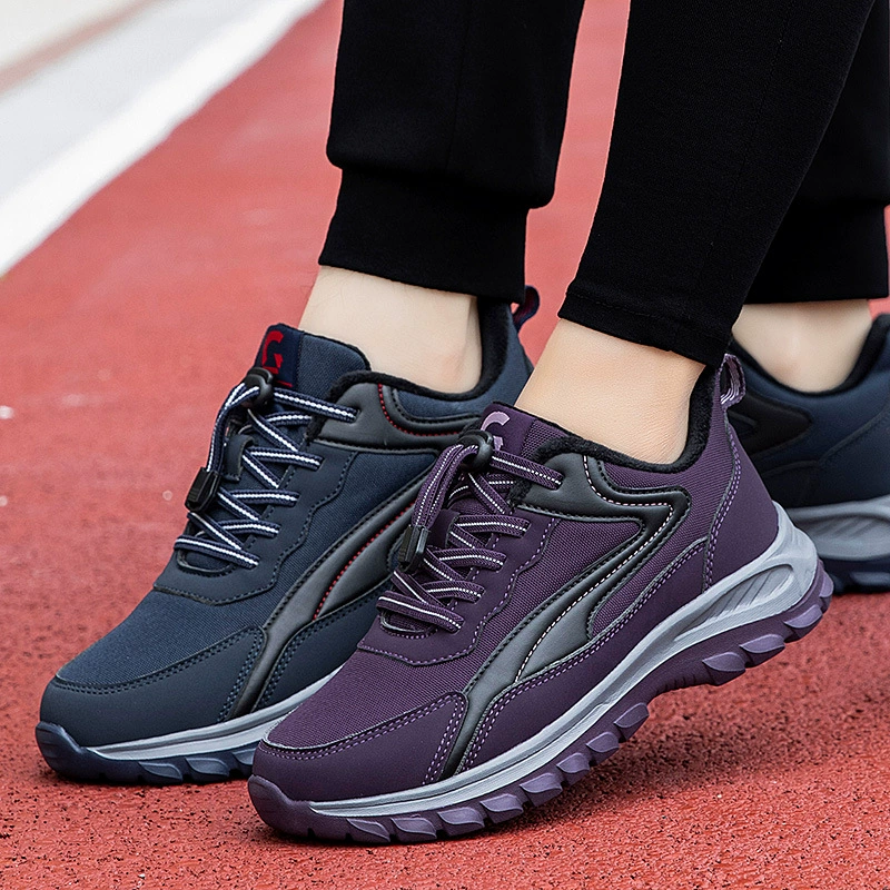 Обувь для пожилых людей, женская обувь для зимних видов спорта и отдыха, прогулочная обувь для среднего и пожилого возраста, зимняя нескользящая обувь для папы на мягкой подошве.