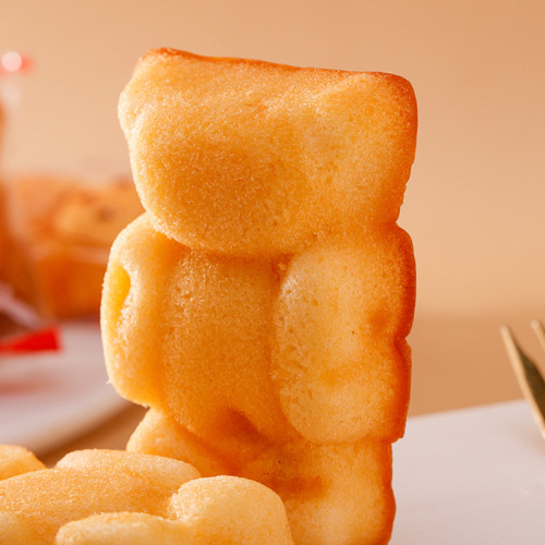 Bubble Bar Bear-shaped, Yellow Duck Model Cake 5 lbs/box Leisure Snack Food, Nutritious Breakfast Cake Snack