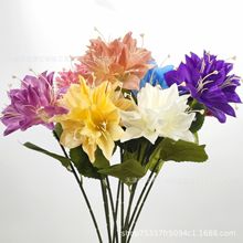高品质单头百合花束客厅家居摆件装饰品假花仿真花创意假花