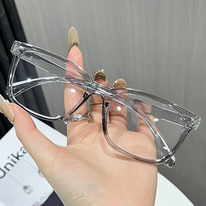 Versatile Minimalist Square Frame Glasses For Men And Women Office_voghion.com