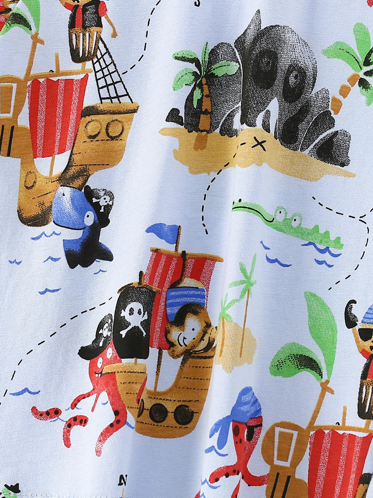 Malwee niño camiseta de cuello redondo ropa de verano nuevo estilo europeo y americano impresión casual de mangas cortas ropa infantil camiseta al por mayor