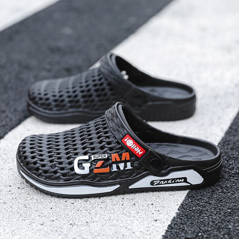 Men's Top Quality Summer New Thick-Soled Breathable Sports Clogs, High-End Platform Shoes With A Comfortable Cushioning Feel, Casual_voghion.com