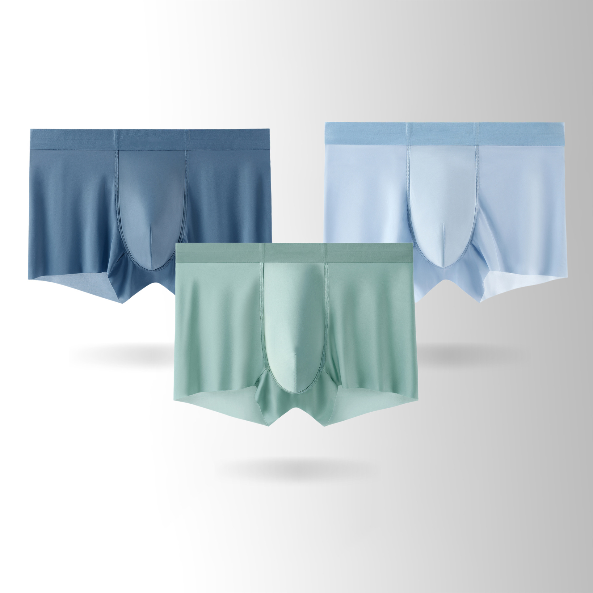 D921 grass green + aqua blue + gray blue
