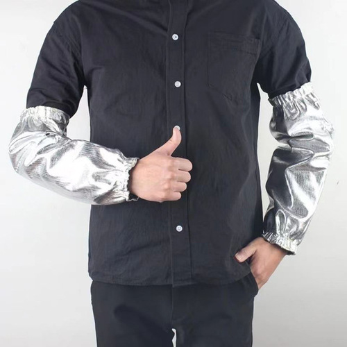 Aluminum foil fireproof sleeve, heat insulation protective sleeve, oil-proof, heat-resistant, radiation heat-resistant, flame-retardant, anti-scald, anti-spark