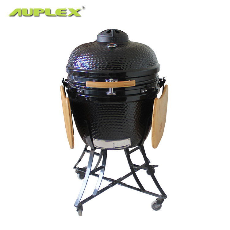 欧式烧烤炉24英寸陶瓷烧烤炉可移动烧烤架户外烤鸡炉kamdo grill