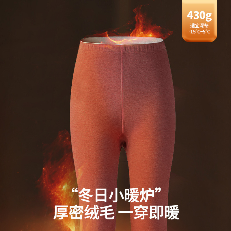 [Enorme y cálido] Nuevos pantalones calientes de mujer de otoño e invierno de lana de seda transfronteriza más leggings engrosados de terciopelo en stock