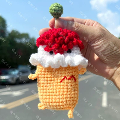 Car key bag Distinctive Creative Sausage Mouth - 14cmx22cm-yellow-clown