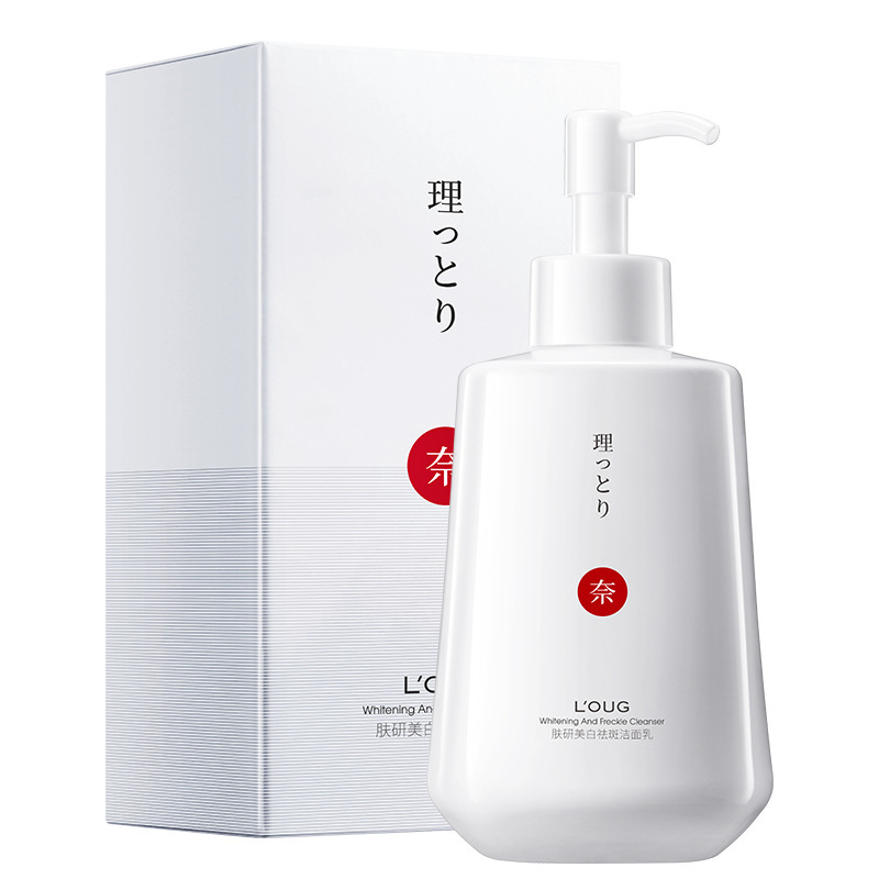 Limpiador facial blanqueador y pecas Rina Skin Research Limpiador facial Limpiador de piel hidratante y no tirante al por mayor