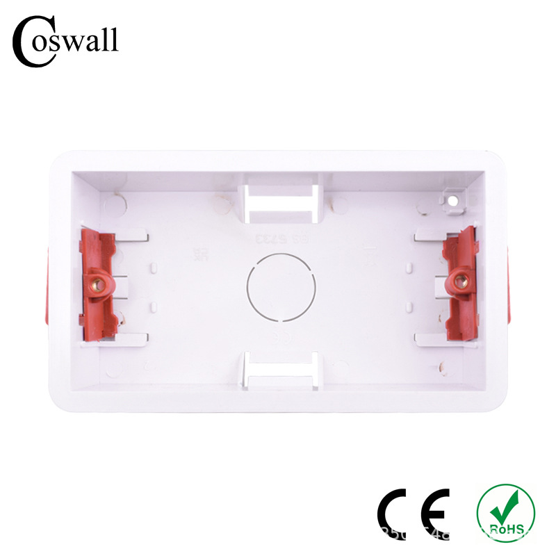 146*35mm英标/英规/石膏板暗盒线槽 墙壁开关插座底盒CE ROHS认证