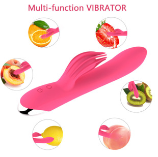Rabbit Vibrator 10 Frequency Vibrating G-Spot Stick Female Clitoral Stimulation and Orgasm Masturbation Sexy Sex Supplies