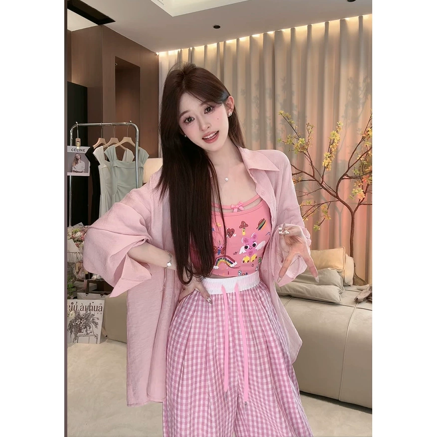 Допамин горячий мультяшный камзол жилет для женской внешности, чтобы носить летний тайский джаз сладкая пряная девушка топы для поездок на работу