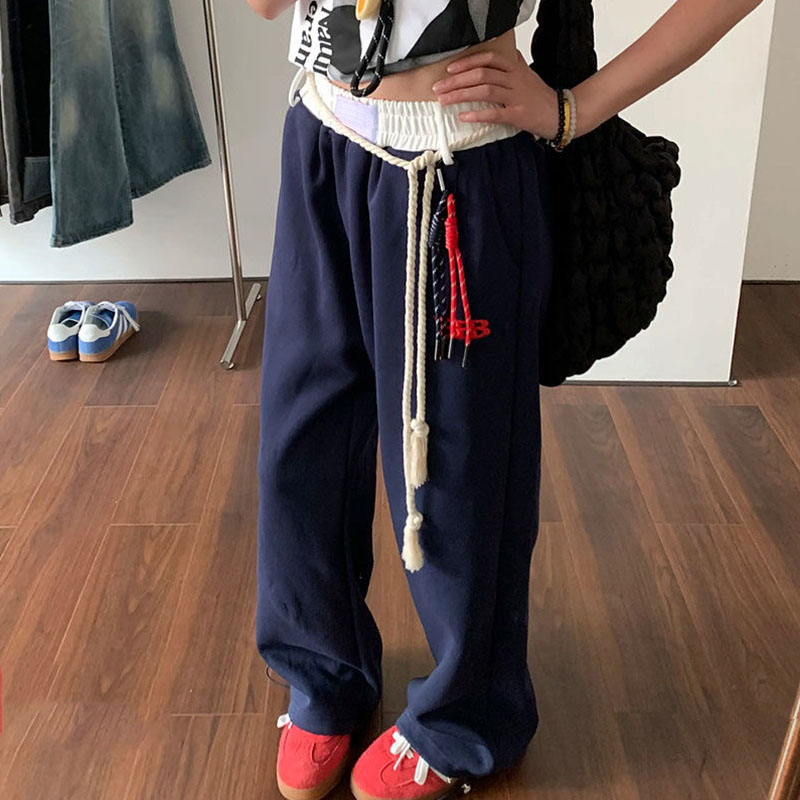 Retro design casual trousers for leisure